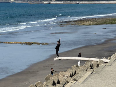 釣れなかったみたいで、ちょうど見たタイミングで(笑)