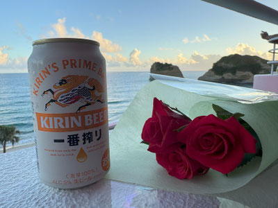 ホテルの自販機でBEERと一緒に!!エビスさん来たよ~~