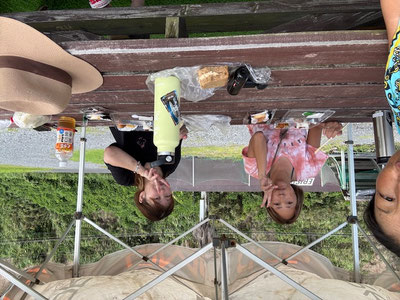 だいたい同じタイミングで上がった3人で青空ランチ~