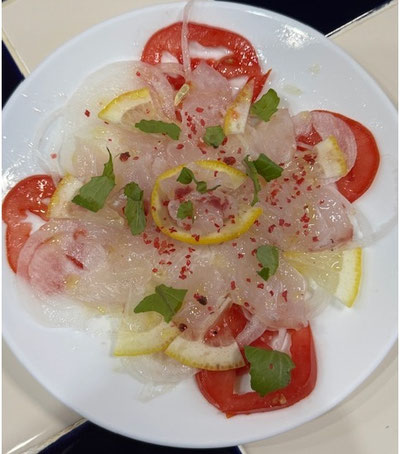 新玉があったのでカルパッチョ🎵おいしゅうございました。