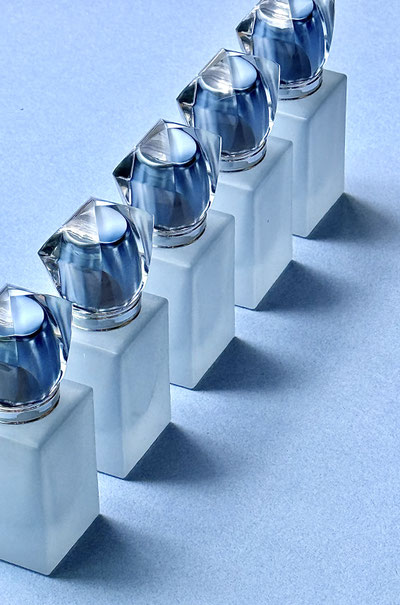 「エーゲブルー」と「パステルブルー」の組合せ