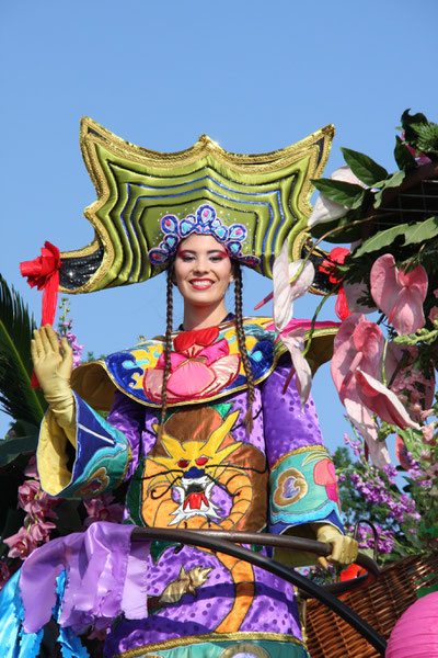 Bild: Blumencorso beim Karneval in Nice (Nizza)