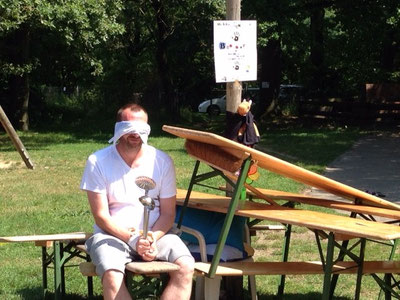 Hier sieht man unseren Koch - gefesselt von der "Schwarzen Hand"
