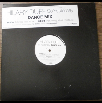 So Yesterday Dance Mix Promo Vinyl - (USA)