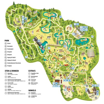 DierenPark Amersfoort plattegrond