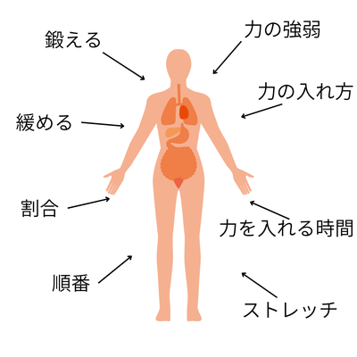身体に合わせて柔軟に対応する
