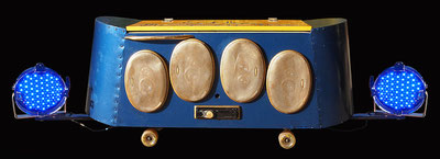 Skateboard-Masters. Rollende Musik Box