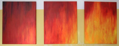2007 Triptychon Feuer