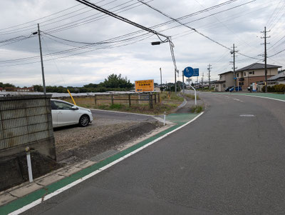 白坂駅からの途中にある標識