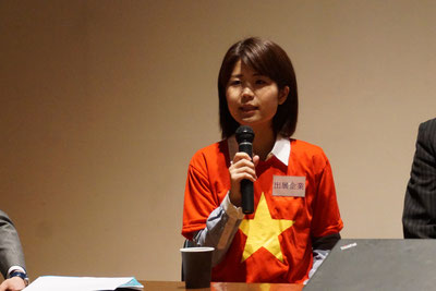 「常にスキルアップして、日本人として何ができるか?を考えていきたい。」と吉田氏。小柄な外見から想像しづらい溢れるパワーが!