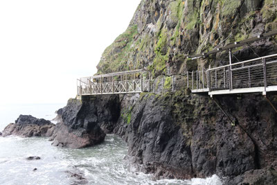 The Gobbins Küstenpfad: Stabile Metallbrücke über aufgewühltem Wasser - ©My own Travel Rundreisen Irland