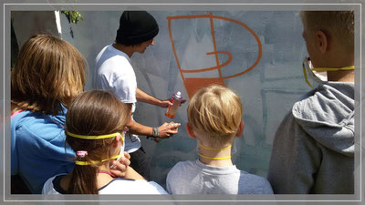 Graffiti - Workshop im Spunk