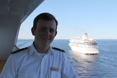 Patrick le Plat (20) arbeitet für AIDA Cruises