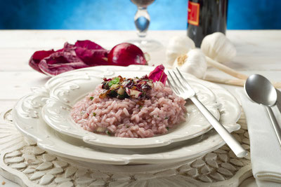 Risotto TrevisanSüdtirol Alto Adige Urlaub in Südtirol Vacanza in Alto Adige Bozen Brixen Meran Sterzing Bruneck Vipiteno Merano Bolzano Brunico Bressanone Südtirol Gourmet Gourmet Südtirol Alto Adige
