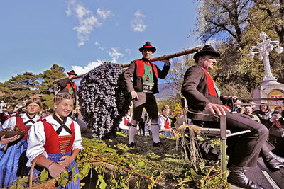 Das Meraner Traubenfest Festa dell'Uva a Merano Gourmet Südtirol