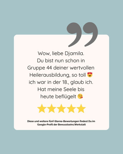 Google Bewertung Heilerausbildung
