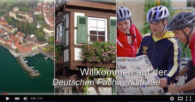 Impressionen von der Deutsche Fachwerkstraße auf YouTube - lassen Sie sich inspirieren!