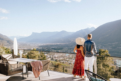 Panoramahotel Am Sonnenhang Dorf Tirol Tirolo Albergo Südtirol Alto Adige Gourmet Südtirol