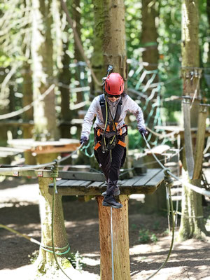 im Hochseilgarten Hürtgenwald