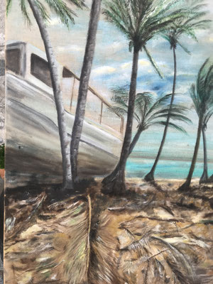 Little corn Island, on the beach