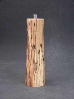 Pfeffer/Stahl, gestockte Buche, ca. 6 x 20 cm, CHF 95.-, VIDEO