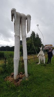 Bordesholmer LandFrauen, Skulpturenführung in Bissee, August 2021