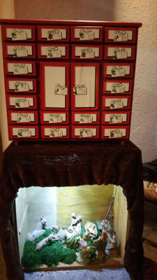 Adventskalender für unsere kleinen Nachbarskinder Maya, Lina, Mathilda und Kilian