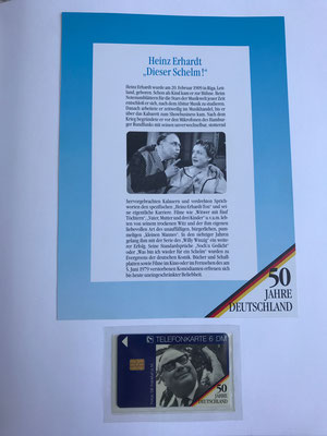 50 Jahre Deutschland - Heinz Erhardt Telefonwertkarte