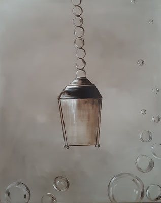Lanterne / 80 x 65 cm / Huile / Prix : 400 euros