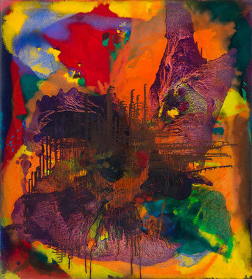 Gottfried Mairwöger, Ohne Titel, Öl auf Leinen, 99 x 109 cm - verfügbar