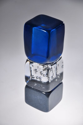 Xavier Carrère, Glasskulptur, freigeformt. studioglas, glaskunst, glassart, blownart, handmade, sculpture