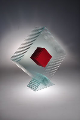 Anatolij Grischko, Glaskunst, Malerei, Skulptur, Floatglas, Objekt, Klarglas
