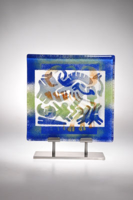 Susanne & Ulrich Precht, Studioglas, geblasenes Glas, Sandguss, Lauscha, Thüringer Wald, Burg Giebichenstein, Kunsthandwerk, Glaskunst