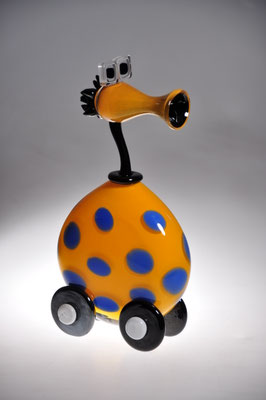 Fernando M. Agostinho, Flakon "Voiture", Studioglas, Glaskunst, Kunsthandwerk