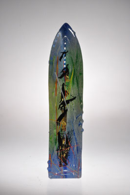 Susanne & Ulrich Precht, Studioglas, geblasenes Glas, Sandguss, Lauscha, Thüringer Wald, Burg Giebichenstein, Kunsthandwerk, Glaskunst