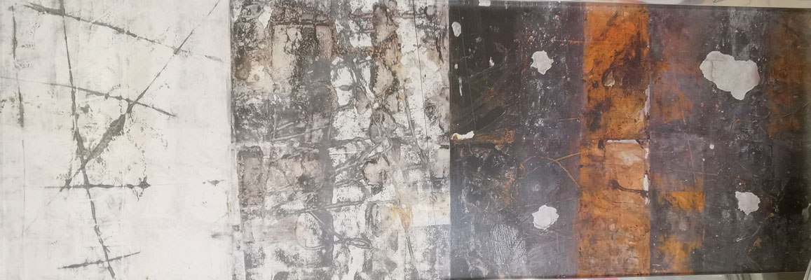 "Spurensuche", mit Alurahmen, 52 x 152 cm, 399,-€