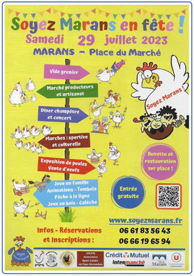 Soyez Marans en fête - Affiche - Juillet 2023