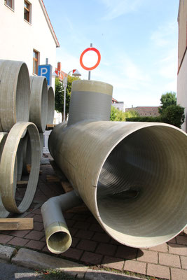 Sonderbauteil mit Drainageanschluss