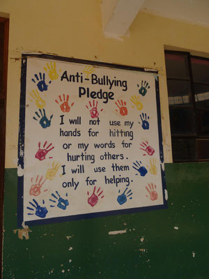 Auch in Tanzania in Schulen leider ein Thema: Mobbing durch Mitschueler.
