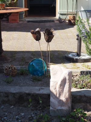 Die Skulptur von Thomas hat einen Platz gefunden