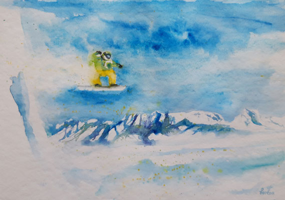Jump2! 24 x 34 mit Passepartout 30 x 40 CHF 200