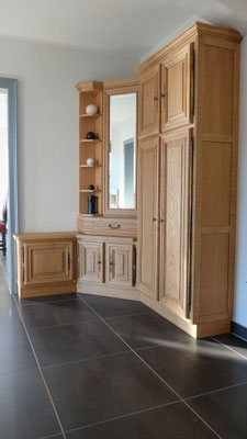 Agencement d'entrée en chene massif