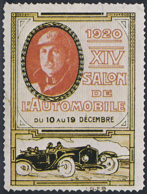 Sluitzegel Automobieltentoonstelling 1920.