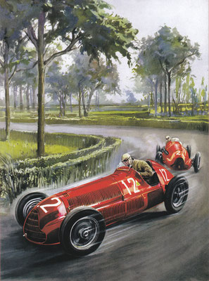 De Alfa Romeo Alfetta was onoverwinnelijk tussen 1946 en 1951.