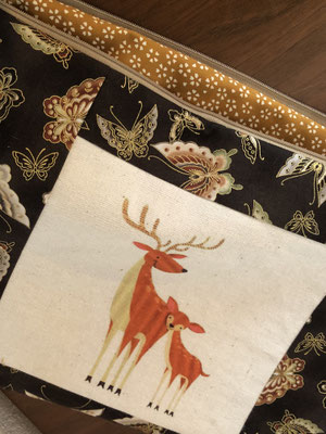 Hirsch mit Kalb, Schmetterlinge CHF 40.00