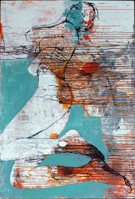 "Zu Fuß" | Acryl auf Sperrholz | 140x95cm | Preis* €2600,-