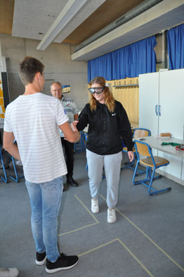 Abgehen vom Rauschbrillen-Parcours
