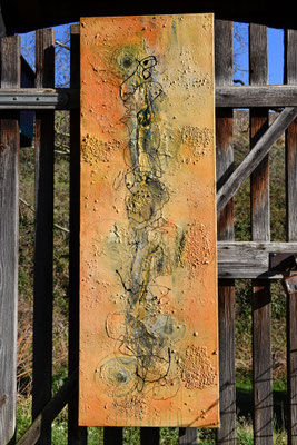 Acryl-Mix 120x40x4 cm  Hochkant oder Querhängung