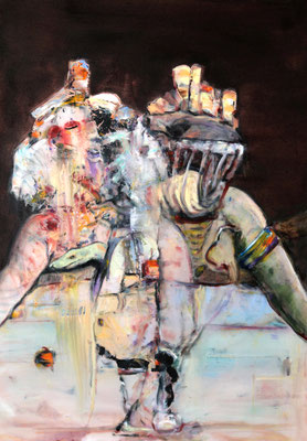 No Title (2024) oil, tempera, acrylic on canvas 120 x 85 cm