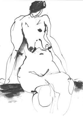 Frau mit Hut
